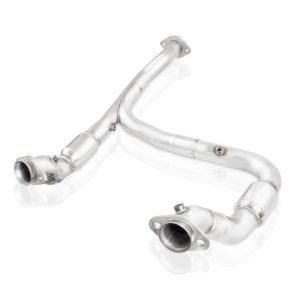 Ford F-150 Performance Exhaust - Stainless Works - Downpipe 3in High-Flow Cats Y-Pipe Factory Connection - `15-`20 Ford F-150 Performance Exhaust - Stainless Works - Downpipe 3in High-Flow Cats Y-Pipe Factory Connection - `15-`20